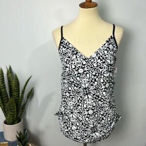 NWT Tropical Escape Medallion Tankini Top Size 14